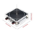 thumbnail image 3 of Experiment Arc Plasma Coil, BT Speaker Artificial Lightning Generator, Wireless Transmission Experiment Science Desktop Toy Model (Gold, US Plug), 3 of 9