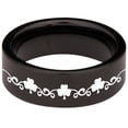 thumbnail image 2 of Good Luck Tungsten Carbide Ring, 2 of 9
