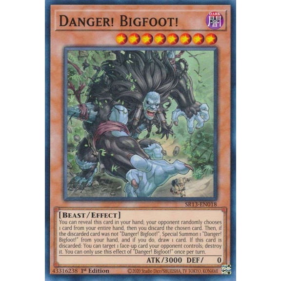 YuGiOh Structure Deck: Dark World Common Danger! Bigfoot! SR13-EN018