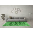 thumbnail image 3 of Ahgly Company Indoor Rectangle Abstract Emerald Green Modern Area Rugs, 7' x 9', 3 of 4