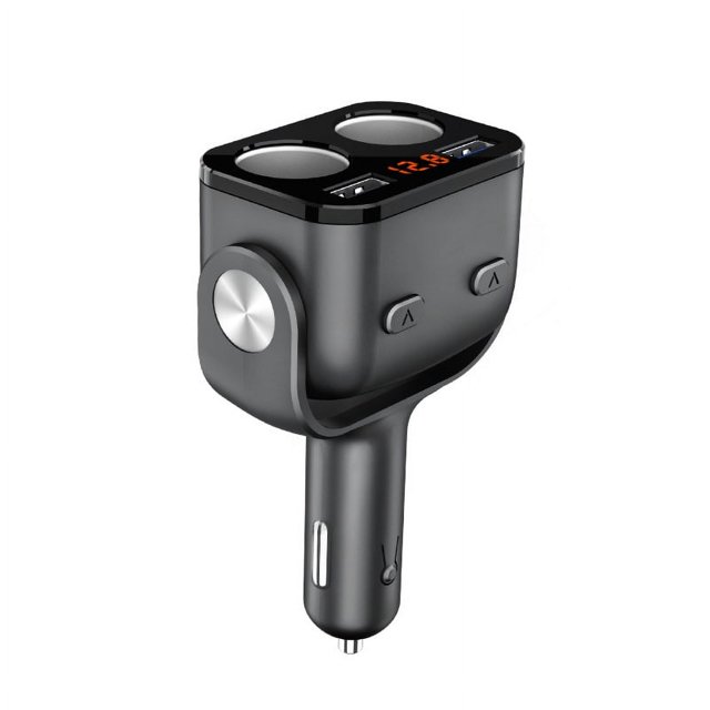 Cabezal de carga para coche, encendedor de cigarrillos para coche, multifunción, enchufe de conversión uno a dos, cargador de coche USB, teléfono móvil, carga rápida