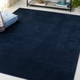 thumbnail image 2 of SAFAVIEH Vision Zayden Solid Polyester Area Rug, Navy, 6'7" x 6'7" Square, 2 of 8
