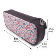 thumbnail image 3 of Lsque Birds Flowers Printed Big Capacity PU Leather Pencil Case Large Pencil Pouch Stationery Pen Bag Pencil Holder for Teen, 3 of 6