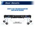 thumbnail image 4 of Rear Bumper Compatible with Ford F150 2006-2014,Heavy Duty Steel Rear Bumper With Sensor Holes,D-Rings,Built-In Non-Slip Steps,Style 1, 4 of 10