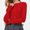 *Red, variant on ClodeEU Women's Cropped Cardigan Sweater, Long Sleeve Crewneck Shirts, Casual Button Down Knit Blouses, Soft Tight Slim Top Black,Womens Plus M