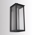 thumbnail image 4 of Capital Lighting 934642BK-GL Hunt 1 Light Outdoor Wall Light, Black, 4 of 6