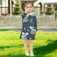 thumbnail image 5 of Girls' long-sleeved dress Koalas and Flowers Girls' A-line dress with ribbed cuffs Soft and comfortable, 5 of 6