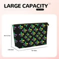 thumbnail image 3 of Mardi Pattern Small Purse Organizer Zipper Cosmetic Handbag Tote Pouch For Women, 3 of 7