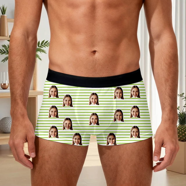 Men's Underwear for Daily Casual Comfort Breathable Soft Briefs with Printed Striped Design and Supportive Fit for Everyday Wear