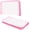 Pink, variant on A6 Clear Zipper Pouches, 2-Pack Waterproof Twill PP Plastic Stationery Bags, Travel Receipts and Pencil Organizer for Office Workers Students(Black)