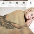 thumbnail image 3 of Orinice Deer Forest Fog Warm Lightweight Blanket Soft Fleece Blankets All Seasons Excellent Hand Feel Blanket 60x80in, 3 of 6