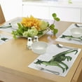 thumbnail image 4 of Ambesonne Animal Place Mats Set of 4, Ugly Standing Dragon, Standard Size, White Green, 4 of 6