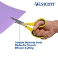thumbnail image 4 of Westcott 8 Inch Straight Stainless Steel Scissors with Soft Handles, Assorted Colors, Pack of 15, 4 of 12