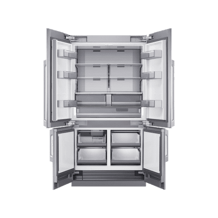 Dacor - 23.5 Cu Ft 4-Door Flex French Door Built In Panel Ready Refrigerator with FreshZone Drawer and Precise Cooling - Custom Panel Ready