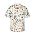 thumbnail image 3 of Fotbe Watercolor Floral Hawaiian Shirt for Men Unisex Summer Beach Casual Short Sleeve Cotton Linen Button Down Shirts-X-Large, 3 of 9