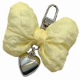 thumbnail image 5 of Yiran Bow Metal Heart Pendant Keychain, Yellow, 1 Pack, 5 of 11