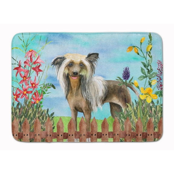 Chinese Crested Spring Machine Washable Memory Foam Mat
