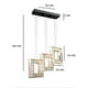 thumbnail image 3 of Candil Cristal Cuadrado 3 Luces Iluminacion Luz Vic Lampara colgante, 3 of 3