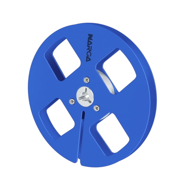 Matsuzay El reemplazo del carrete de cinta del carrete abierto de la aleación de aluminio de 5 pulgadas para el carrete vacío del reproductor Sistemas de cine en casa Azul