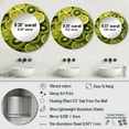 thumbnail image 4 of Designart "Kaleidoscope Of Kiwifruit" Fruits Round Mirror Wall Decor Traditional - Large Green Round Office Mirror - Round Mirror - 29" x 29", 4 of 6