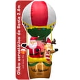thumbnail image 1 of Inflable de Navidad globo aerostático Artego de Santa y reno 2.8m con LED FIRE, 1 of 8