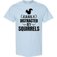 thumbnail image 3 of Inktastic Easily Distracted by Squirrels T-Shirt, 3 of 5