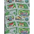 thumbnail image 5 of 3D summer new retro toy car mat street building abstract pattern short sleeve digital printing design T-shirt elements trendy men's casual fashion top, 5 of 6