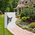 thumbnail image 2 of Yayeee Garden Flag 12" x 18" Double Sided Outdoor Yard Lawn Holiday Decorations, Black Cute Cat, 2 of 6