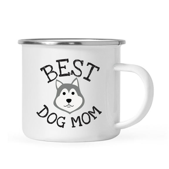 Koyal Wholesale Best Dog Mom Stainless Steel Campfire Mug Siberian Husky, Dog Graphic