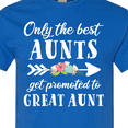 thumbnail image 4 of Inktastic Only the Best Aunts Get Promoted to Great Aunt with Flowers T-Shirt, 4 of 5