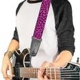 thumbnail image 2 of Buckle-Down Guitar Strap, Leopard Pink Fuchsia, 2 Inches Wide, 2 of 2