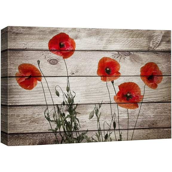 wall26 Canvas Print Wall Art Southwest Retro Tropical Agave Succulent Nature Wilderness Wood Panels Modern Art Multicolor Zen Rustic Decorative Relax/Calm for Living Room, Bedroom, Office - 24"x