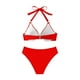 thumbnail image 5 of Traje de baño para mujer, bikini de tirantes sin espalda de color liso para mujer, trajes de baño para mujer, conjuntos de bikini para mujer, trajes de baño de bikini para mujer, 5 of 8