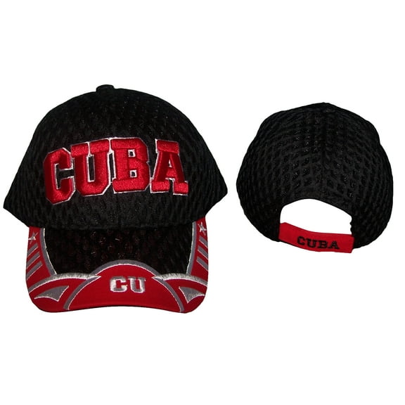 Cuba Country Baseball Caps Hats Embroidered Gifts - Uni-Sex Style -- FREE  USA Shipping-- (75050CCCU3)