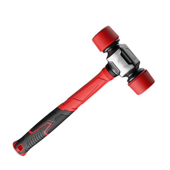 YIGSECU Rubber Mallets Hammer Shock Absorbing Fibre Handle Floor Installation Tool For Camping Tent Stakes And Woodworking