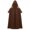 Brown, variant on Hvyesh Cloak with Hood Medieval Renaissance Cape for Men and Women Halloween Cosplay Costume