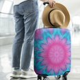 thumbnail image 2 of Pink Blue Tie Dye Flower Pattern Luggage Cover Fashion Suitcase Cover Baggage Covers Fit 25-28 Inch Luggage (Go Travel), 2 of 5