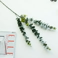 Ludlz 5Pcs/Set Green Artificial Eucalyptus Leaf Plant Vine Garden Balcony Home Decor - Walmart.com