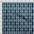 thumbnail image 3 of oneOone Georgette Viscose Fabric Diamond & Swirl Ikat Printed Fabric 1 Yard 42 Inch Wide, 3 of 4