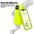 thumbnail image 5 of Étui iPhone 13 Pro, Ultra Mince Étui iPhone Silicone Liquide Gel avec Protection Complète Anti-Rayures Antichoc Compatible avec iPhone 13 Pro (Jaune Fluorescent), 5 of 5
