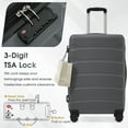 thumbnail image 4 of 24 Inch Hardshell ABS Checked Luggage Expandable Spinner Wheel Suitcase with TSA Lock Durable Travel Bag for Extended Trips, 4 of 9