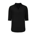 thumbnail image 6 of Nnhblu Womens Summer Tops Dressy Casual Long Sleeve Ladies Tops and Blouses V Neck Black, 6 of 7