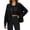Black, variant on Women's Biker Style Faux Leather Jacket Short Coat Zippered Front Stand Collar Casual Outerwear Solid Color Edgy Look for Concert Night,Coffee XL
