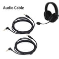thumbnail image 3 of Cable de audio de auriculares para Blackshark, 2 piezas de 3,5 mm de 1.5m de de Sonido cable de audio chapado dorado para blackshark para altavoces, 3 of 7