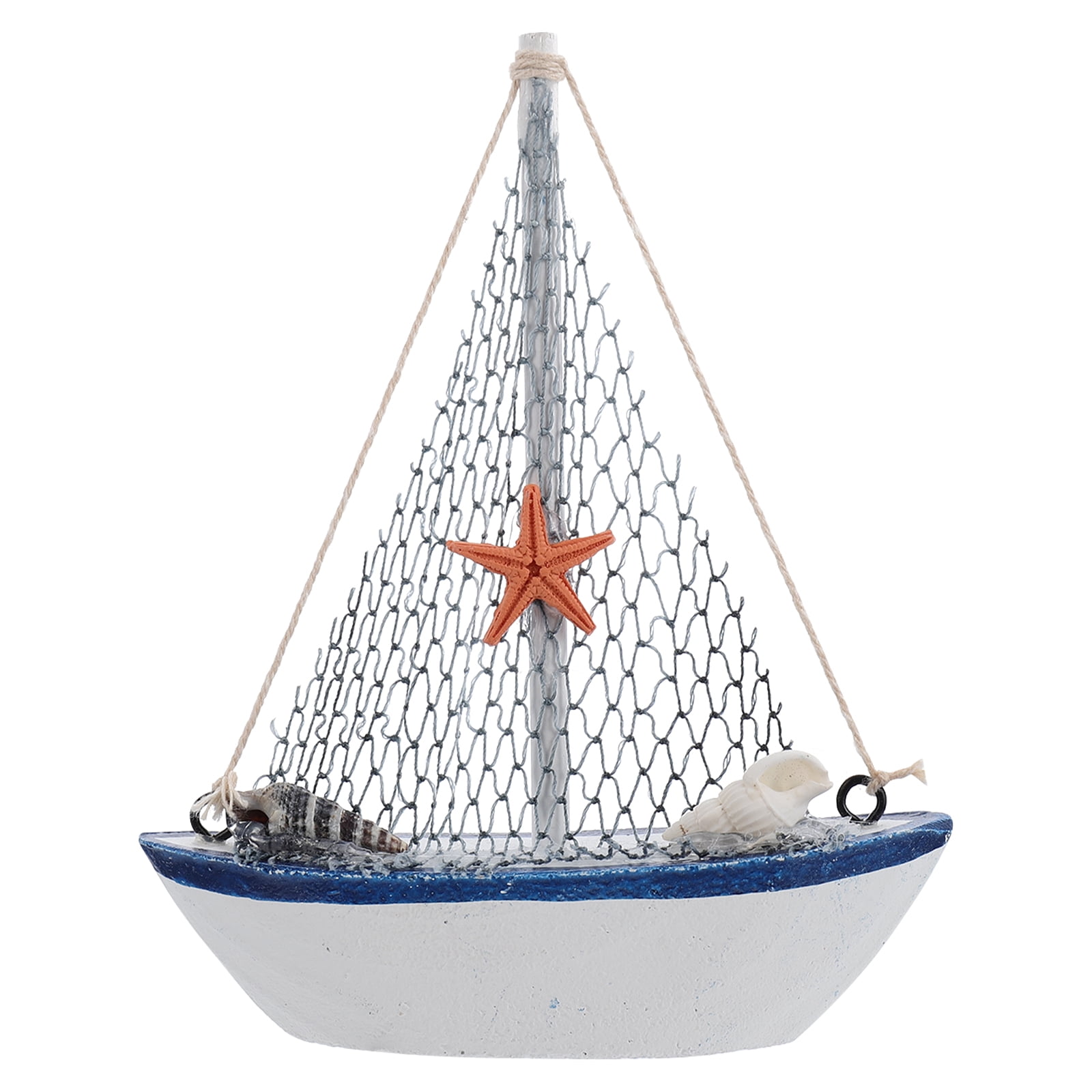 NUOLUX Sailboat Nautical Model Ship Boat Ornament Woodendecoration