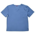 thumbnail image 2 of Tropi Mens Scrub Sets - Four Pocket Medical Scrubs Uniform (V-Neck with Cargo Pant) (Ceil, X-Large), 2 of 3