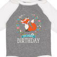 thumbnail image 4 of Inktastic First Birthday 1 Year Old Girl Fox Girls Long Sleeve Baby Bodysuit, 4 of 5