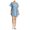 blue, variant on Joie Womens Lace Up Chambray Dress, Blue, Small