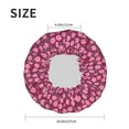 thumbnail image 4 of Kdxio Flowers With Green Leaves Print Shower Cap for Women,Elastic and Reusable,Double Waterproof Layers Bathing Hat, 4 of 6