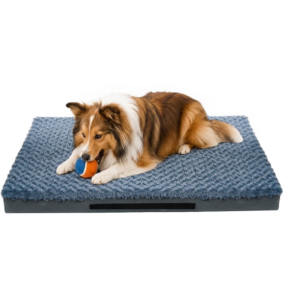 PayUSD Dog Bed for Extra Large Dogs Waterproof Thick Dog Beds Big Orthopedic Dog Beds with Removable Double Layer Washable Cover for Large Dogs Pet Bed Mat Egg-Crate Foam, XL(40"x30"x4"), Gray